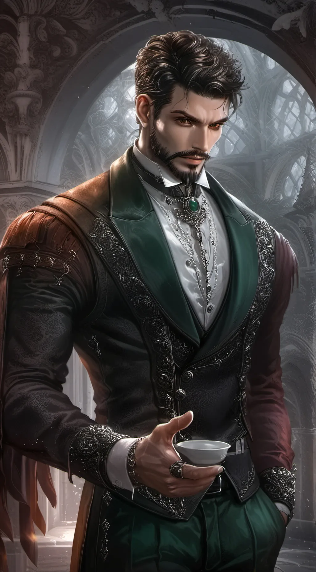 ai character: adam background
