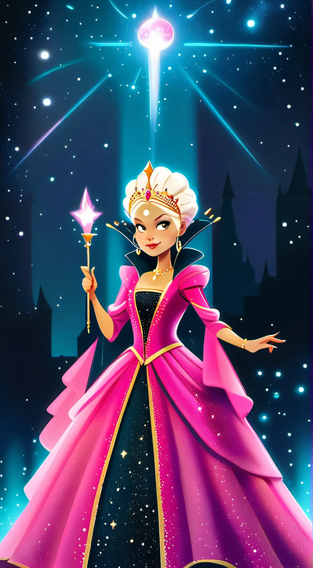 ai character: queen amya background