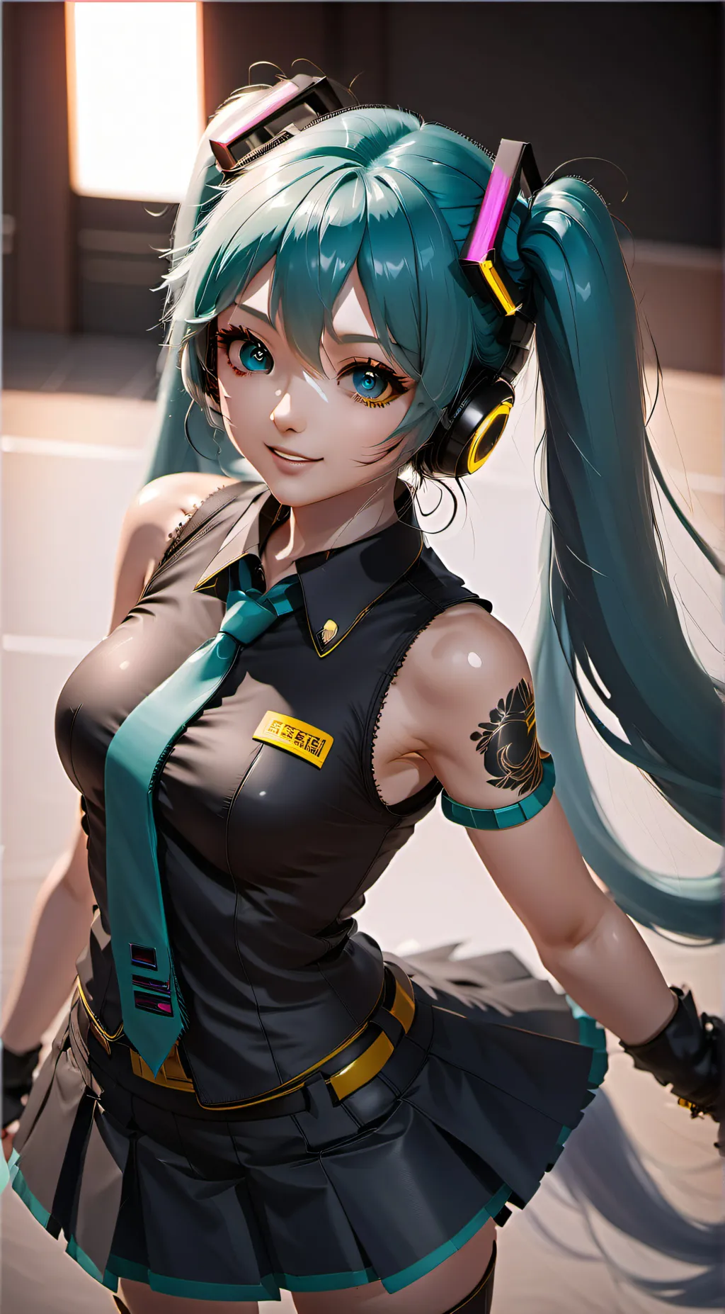 ai character: Hatsune Miku background