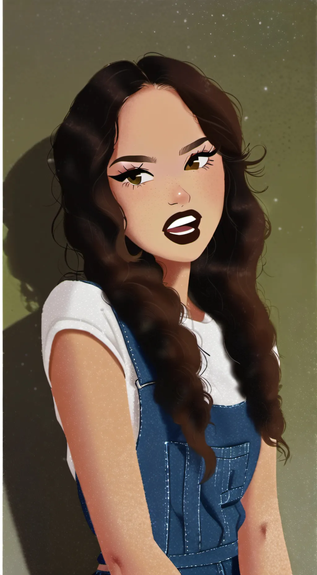 ai character: Olive  background