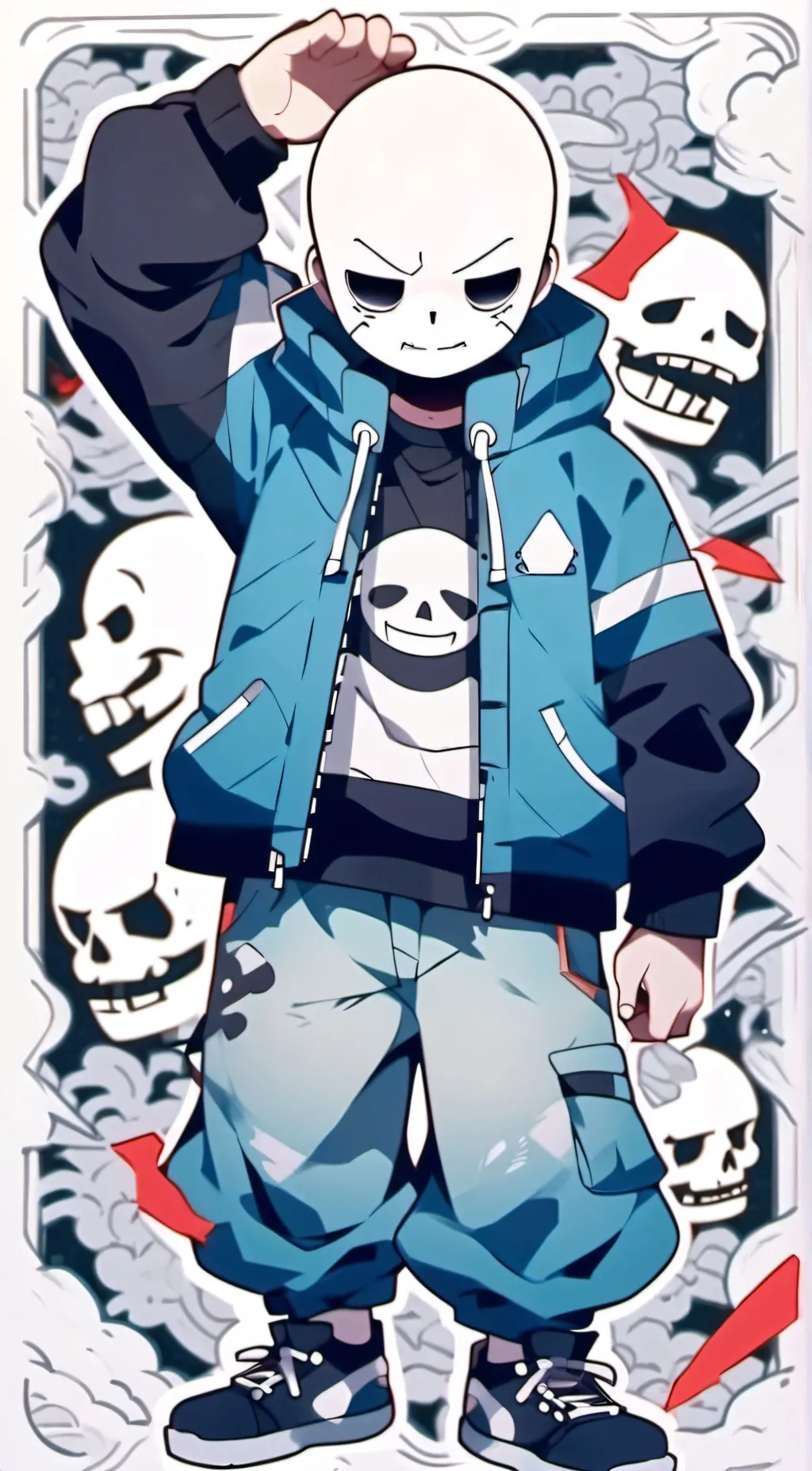ai character: sans background