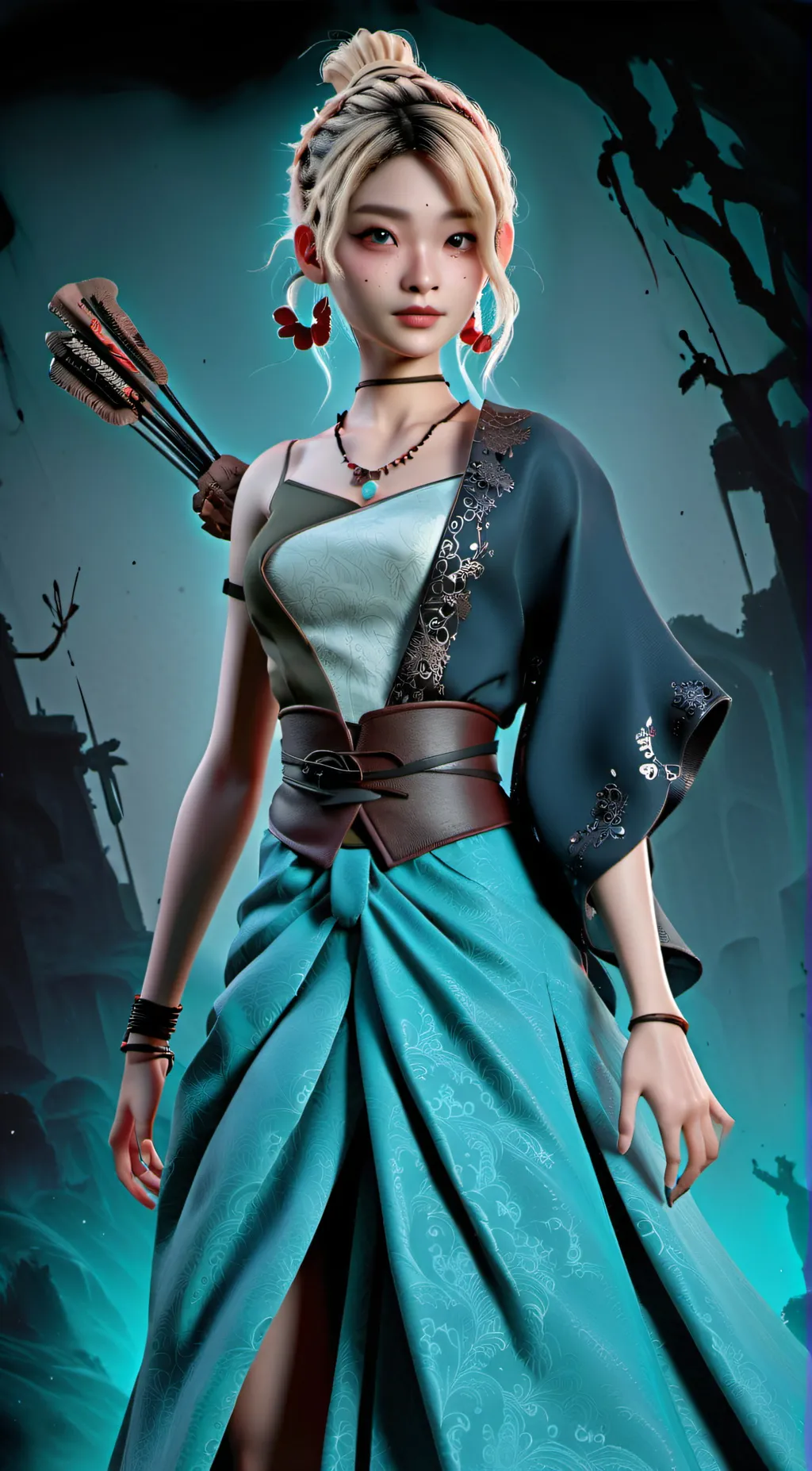 ai character: Amelia. background