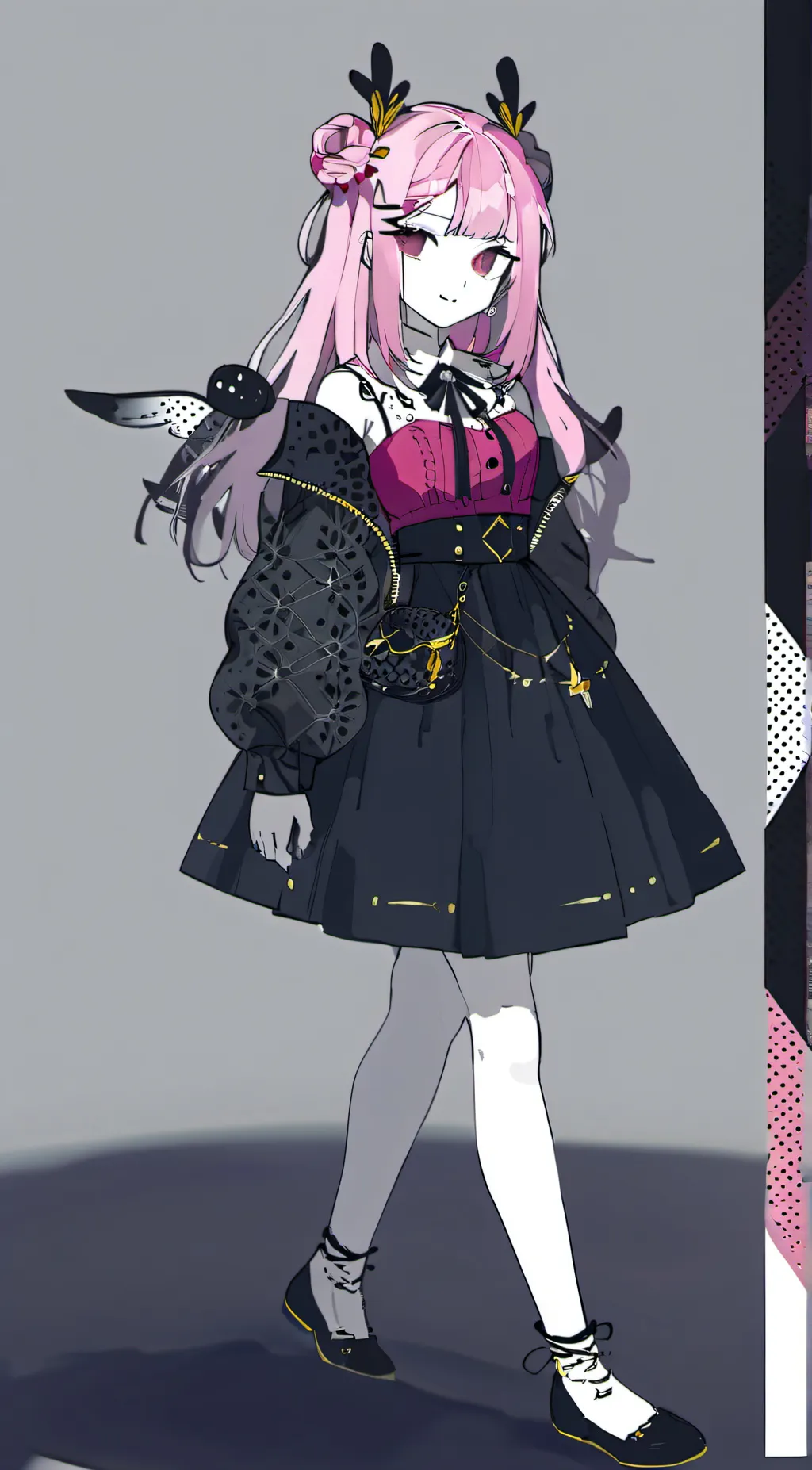 ai character: Princess bubblegum background