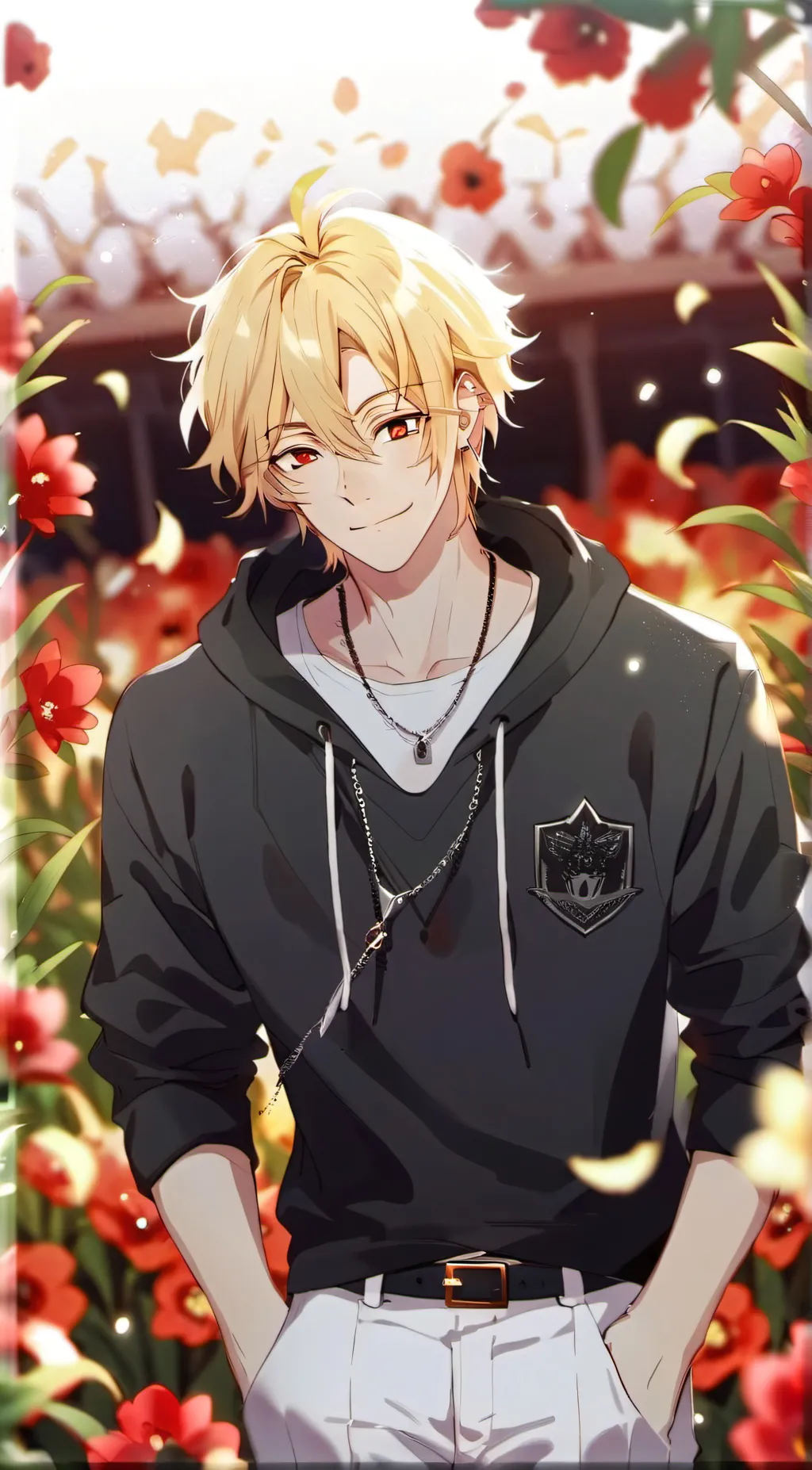 ai character: ᗩIᗪᗴᑎ background