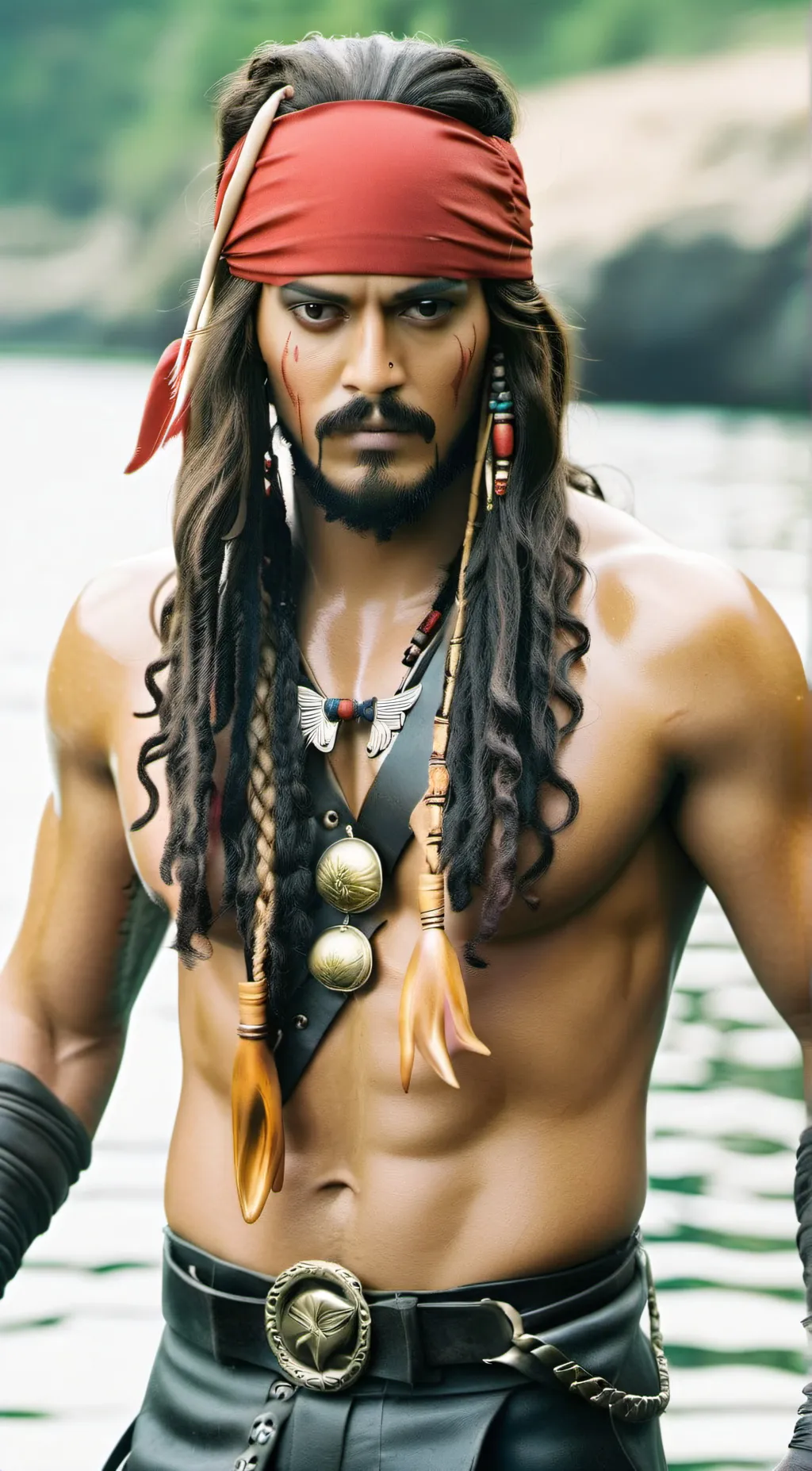 ai character: Jack sparrow background
