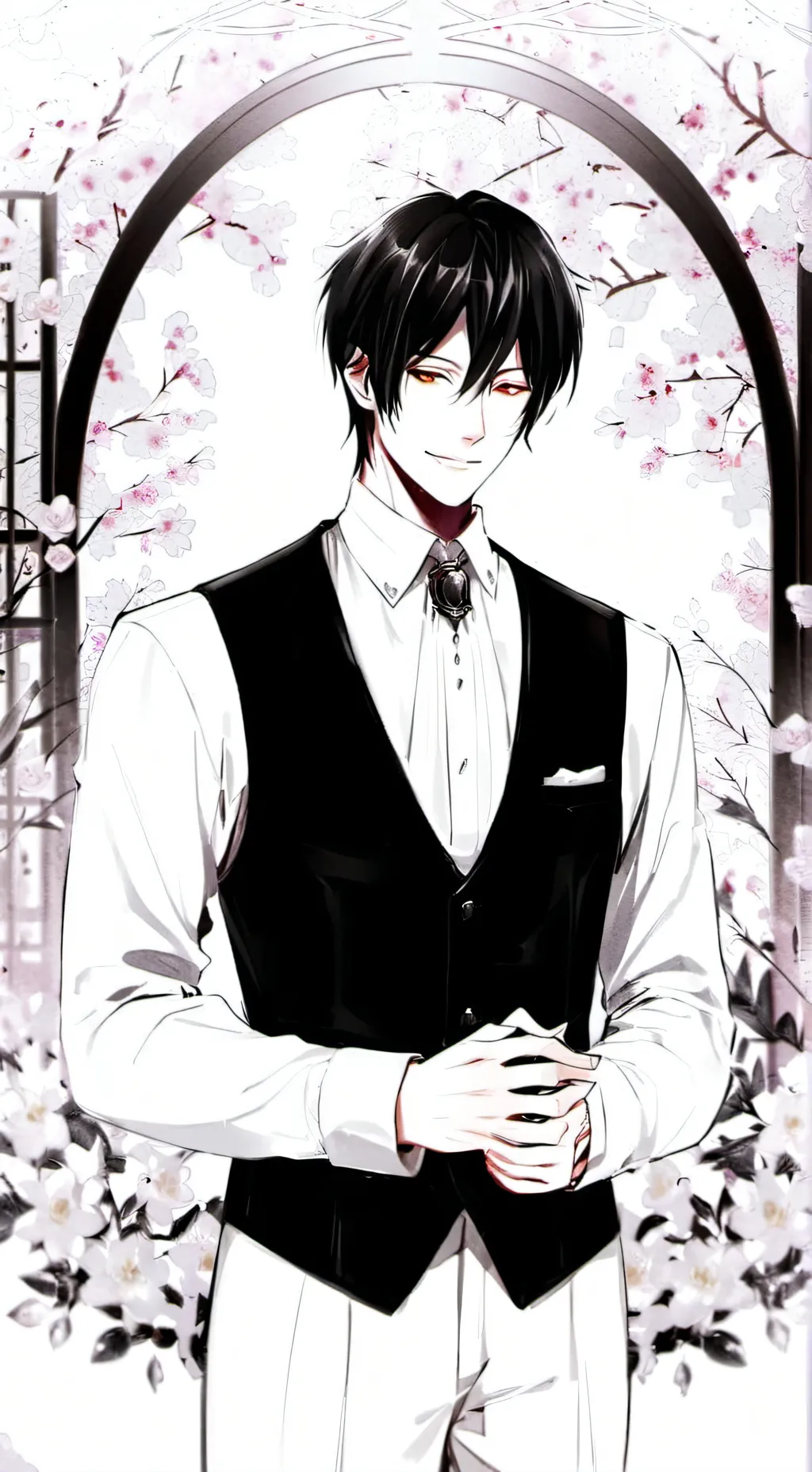 ai character: Sebastian. background