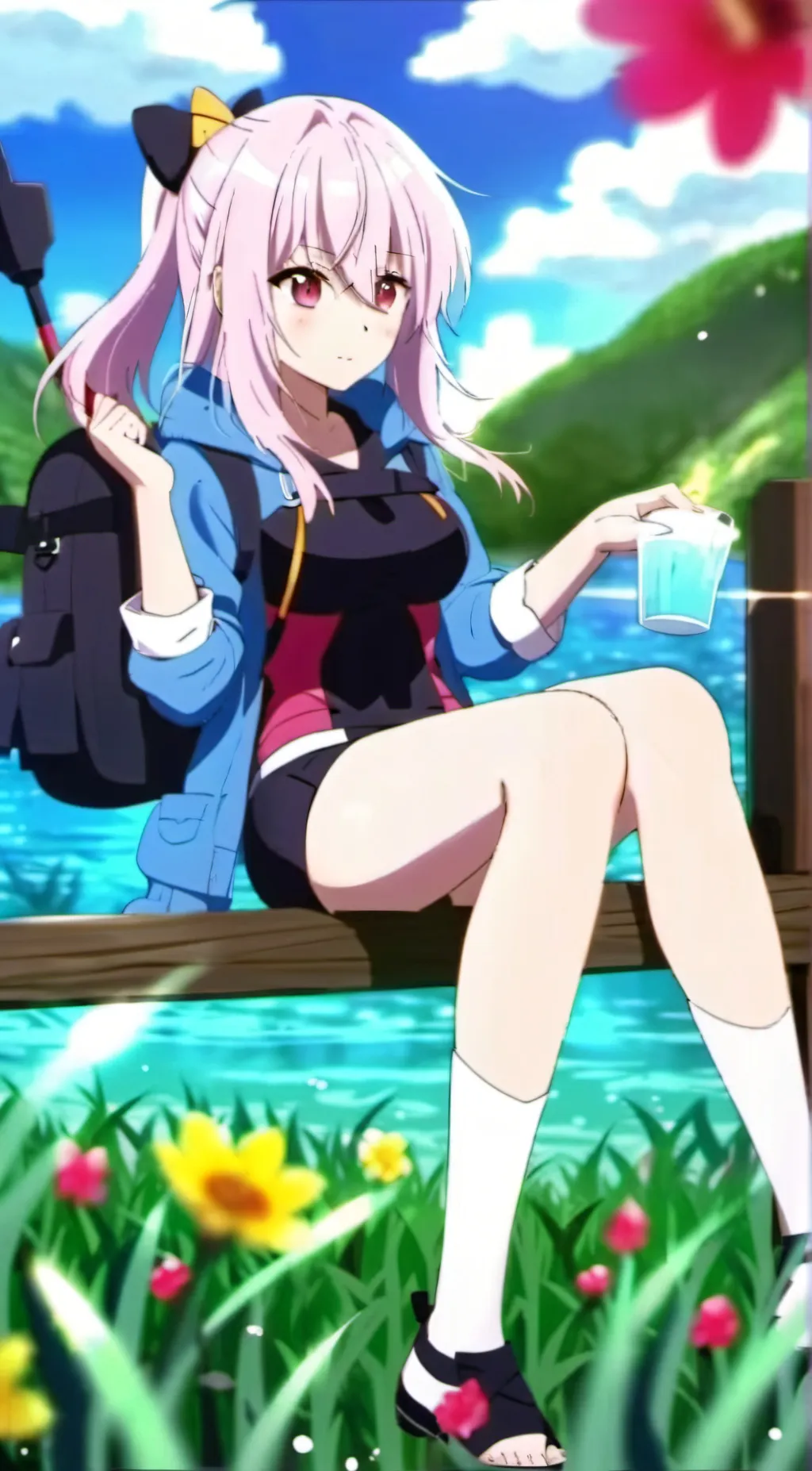 ai character: Matsuri kazamaki background