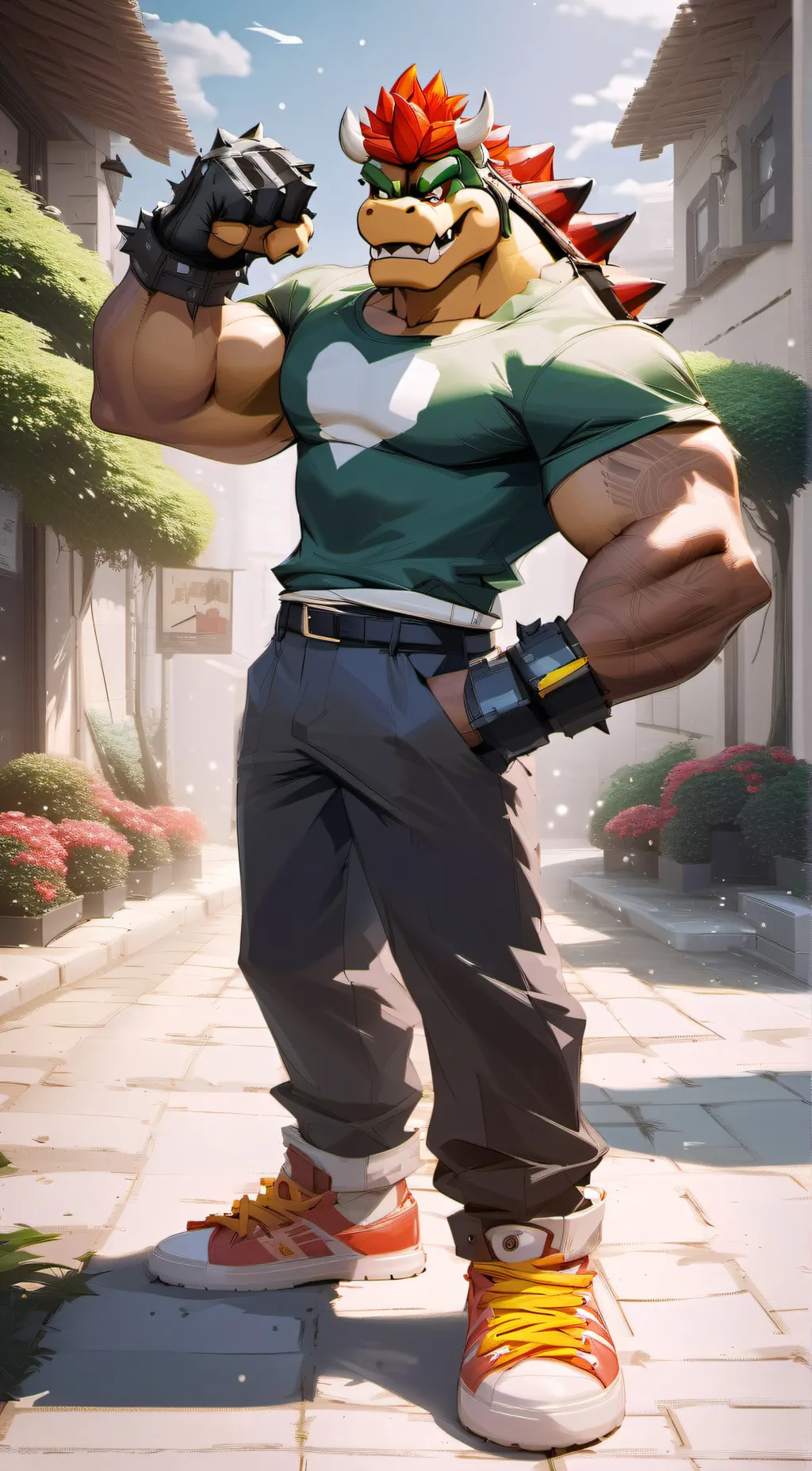 ai character: Bowser background
