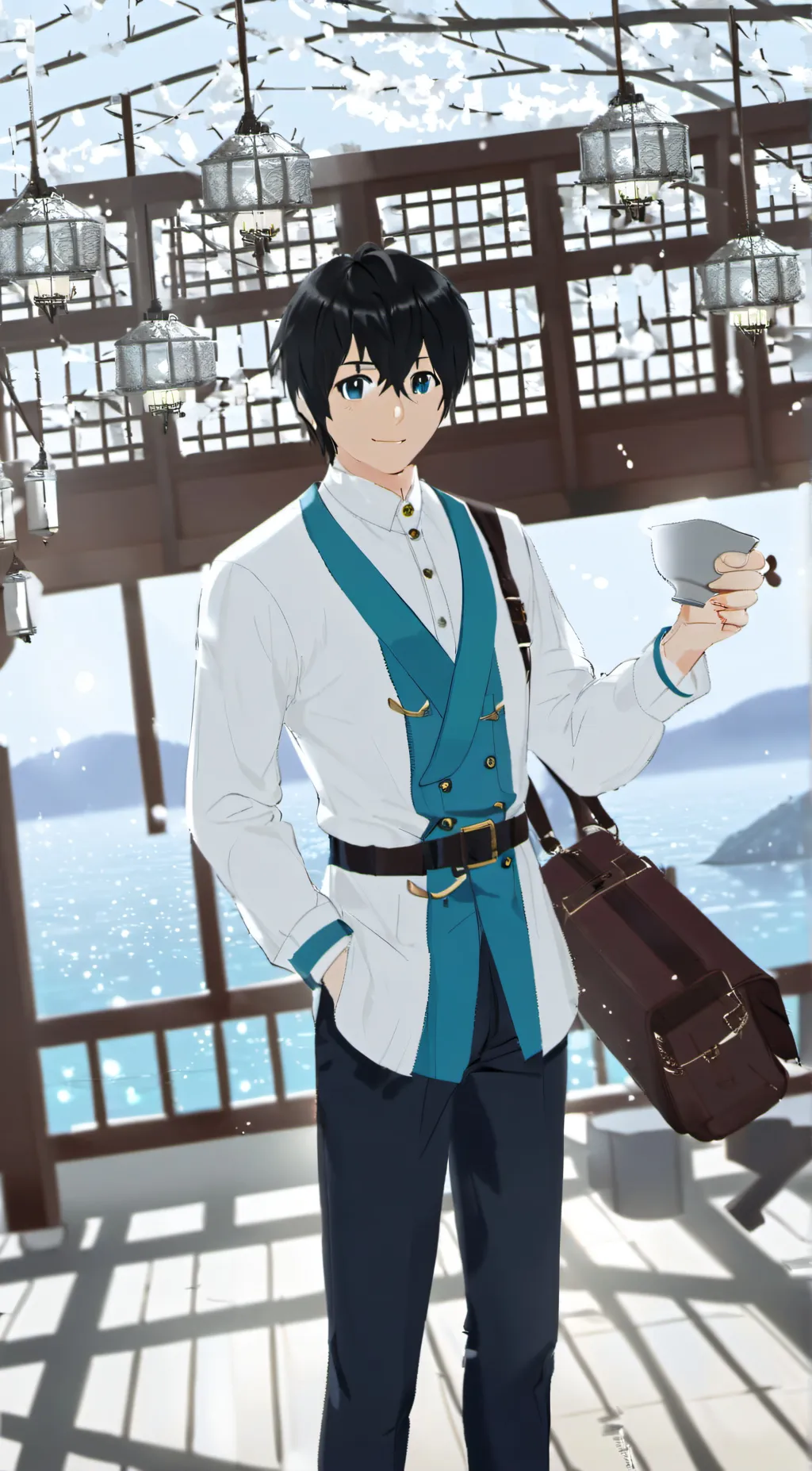 ai character: Senpai background