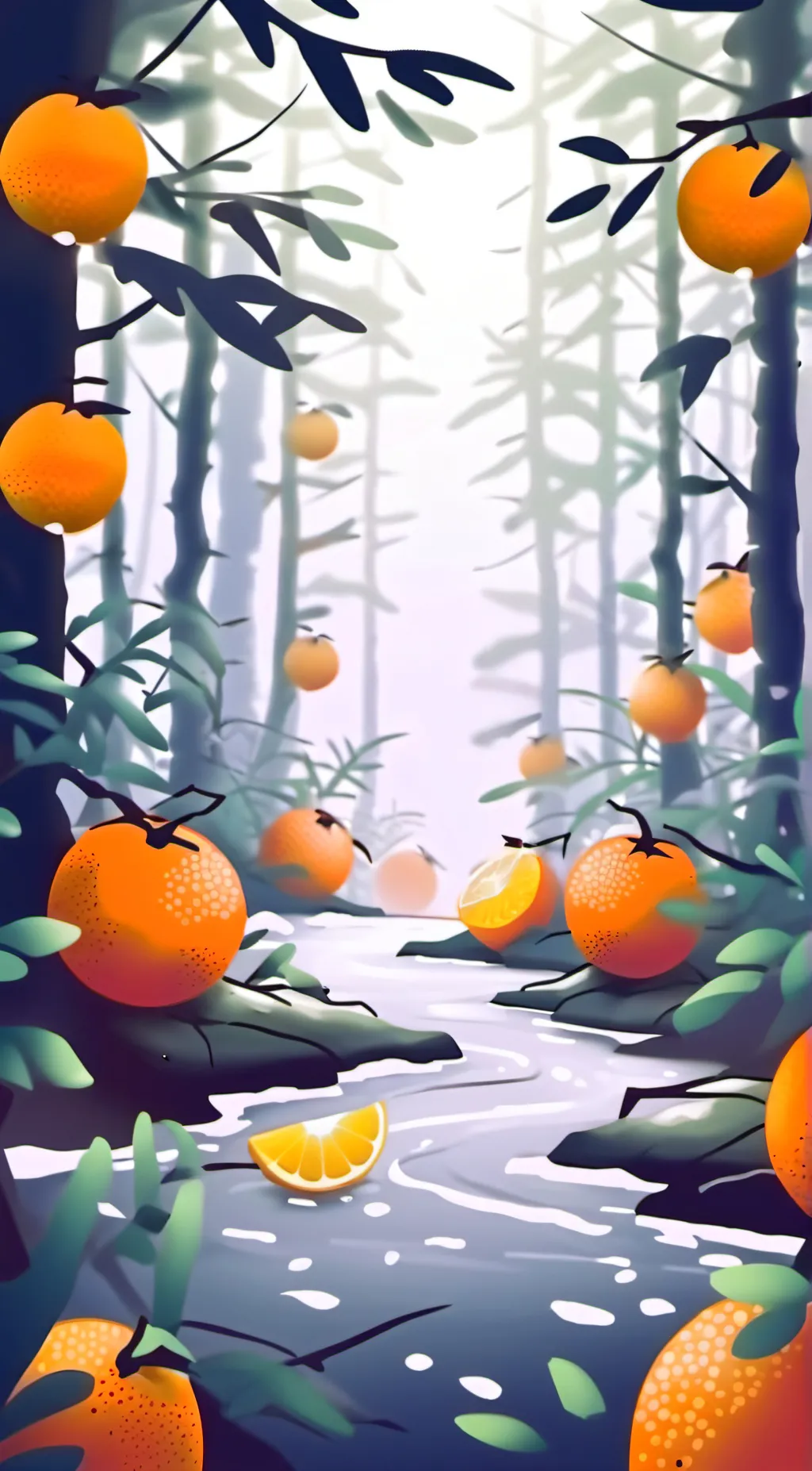 ai character: lifestreak orange background