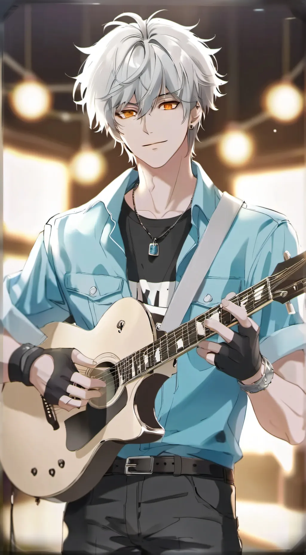 ai character: Den  background