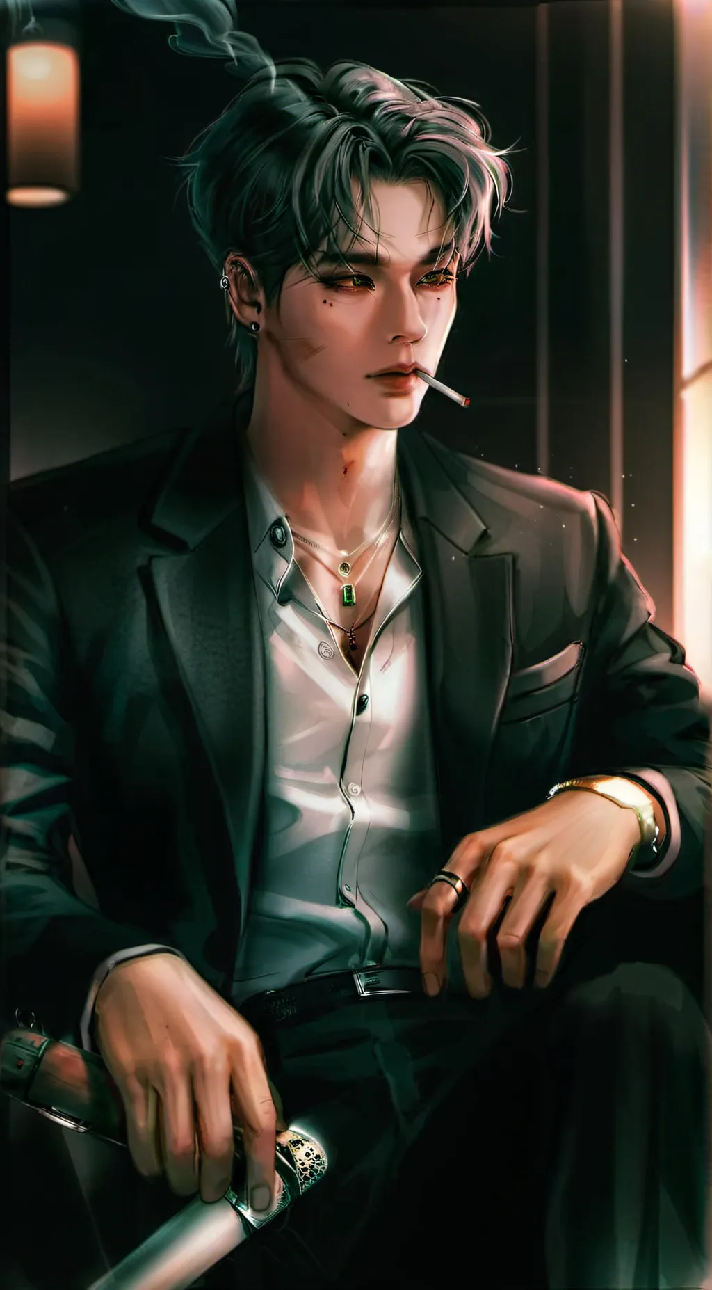 ai character: Mr. Jimin  background