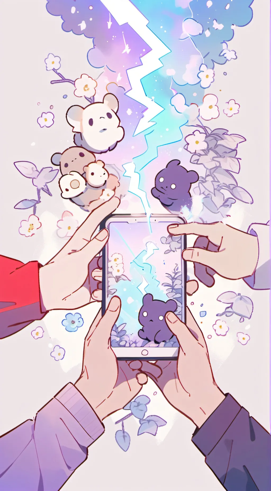 ai character: Pur-Plue background