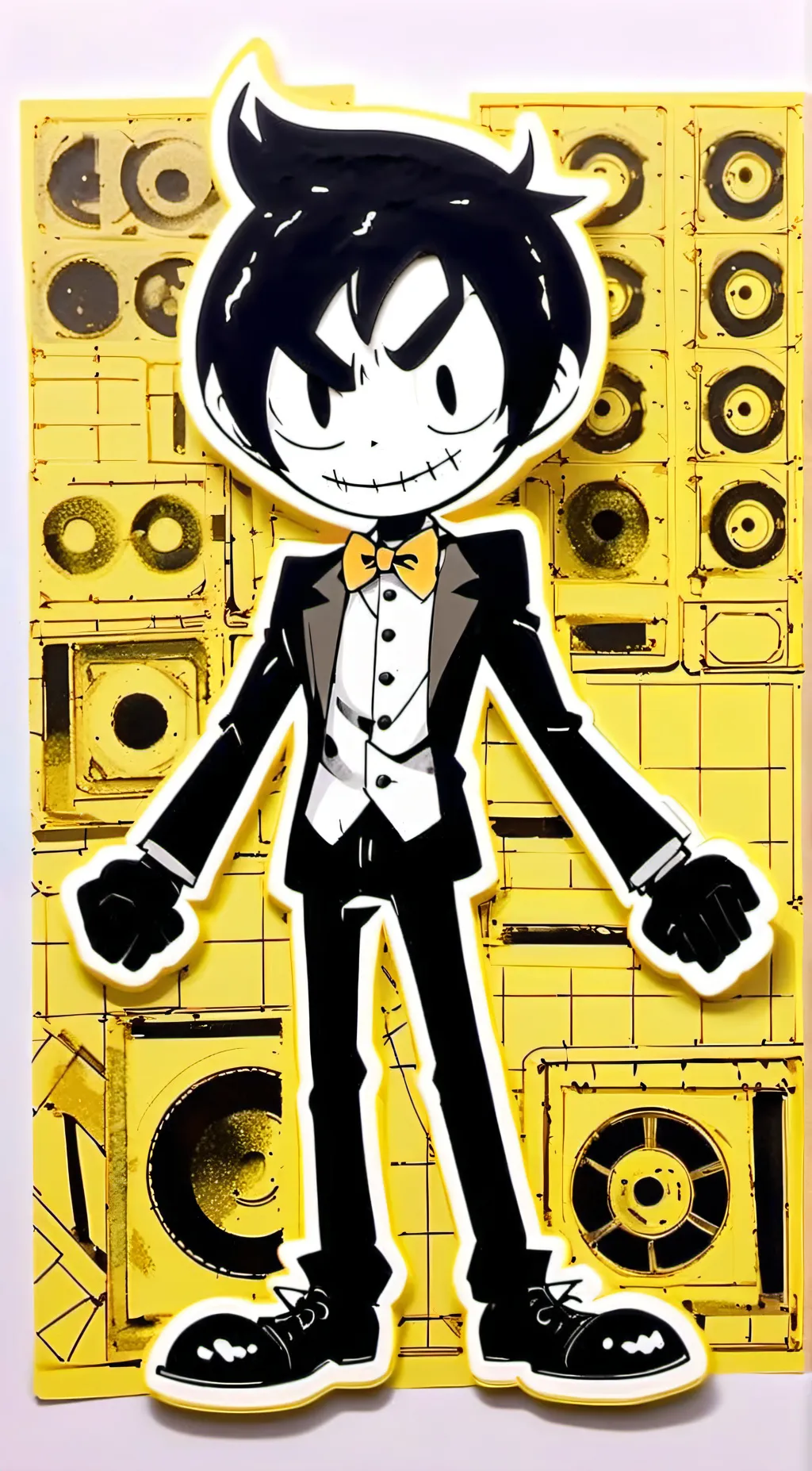 ai character: bendy background
