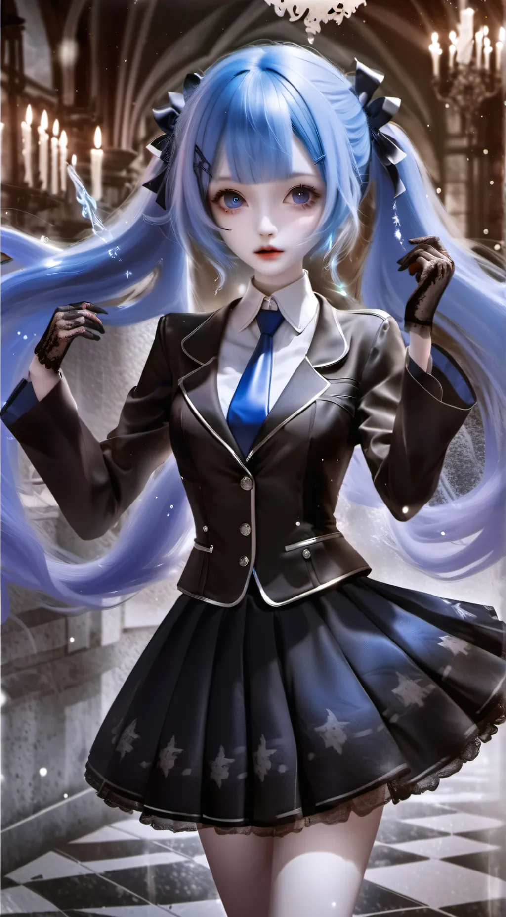ai character: HATSUNE MIKU  background