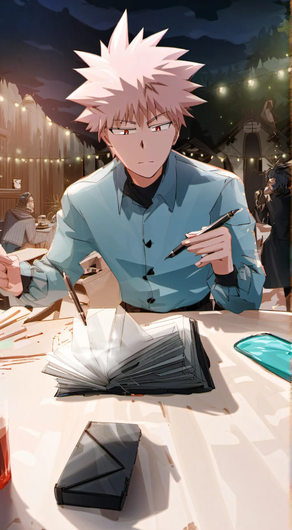 ai character: •Bakugo• background