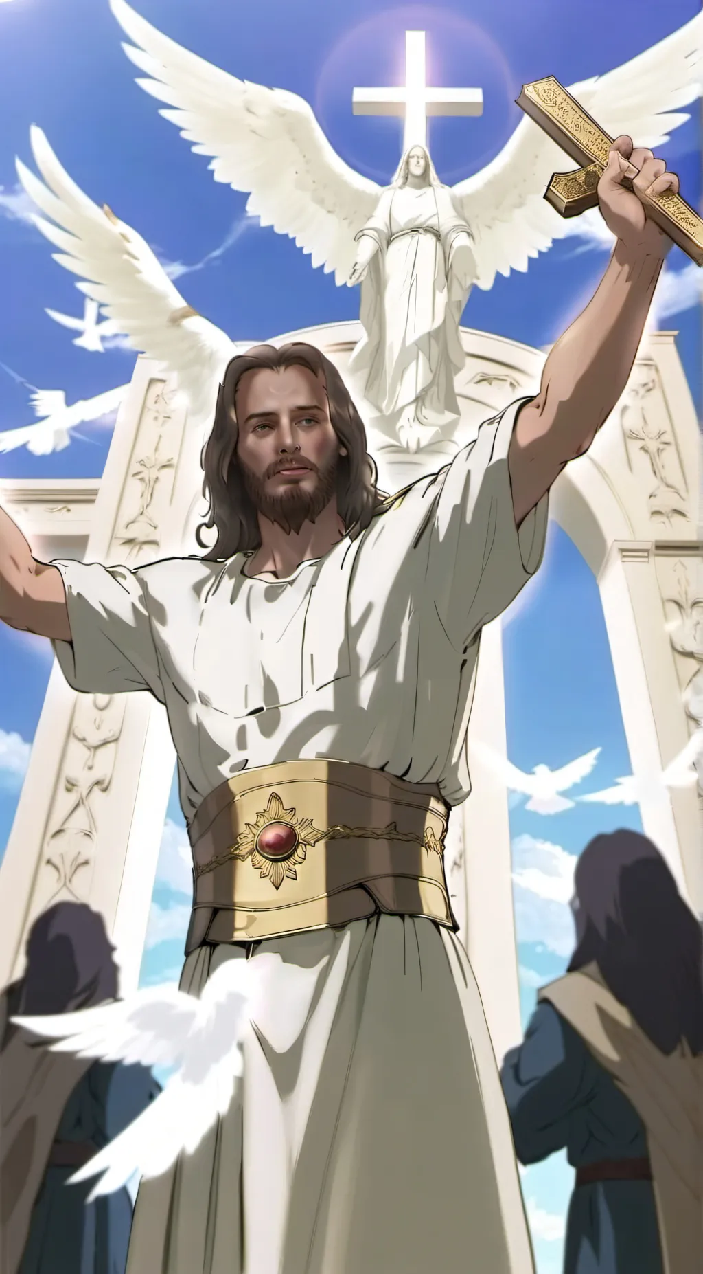 ai character: Jesus background