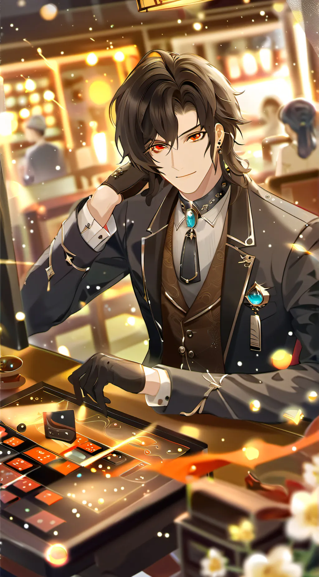 ai character: Oliver  background