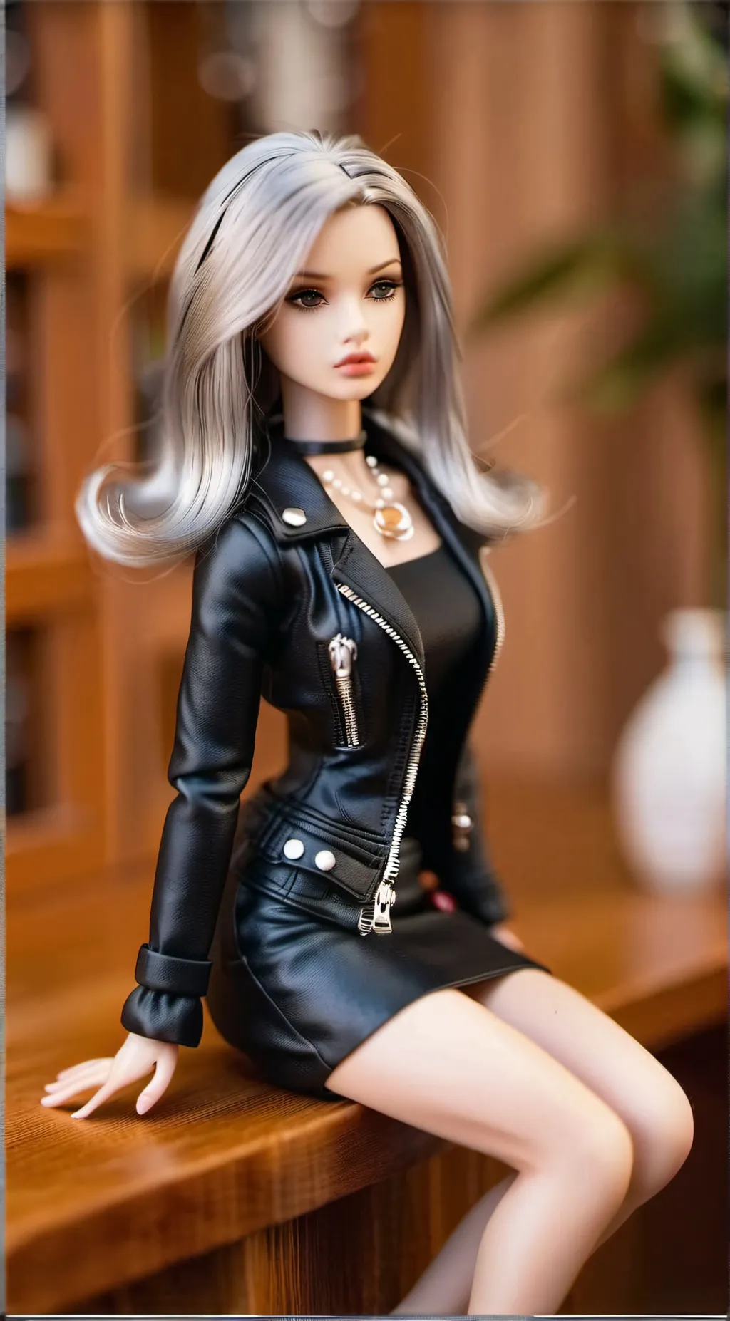 ai character: Barbie girl  background