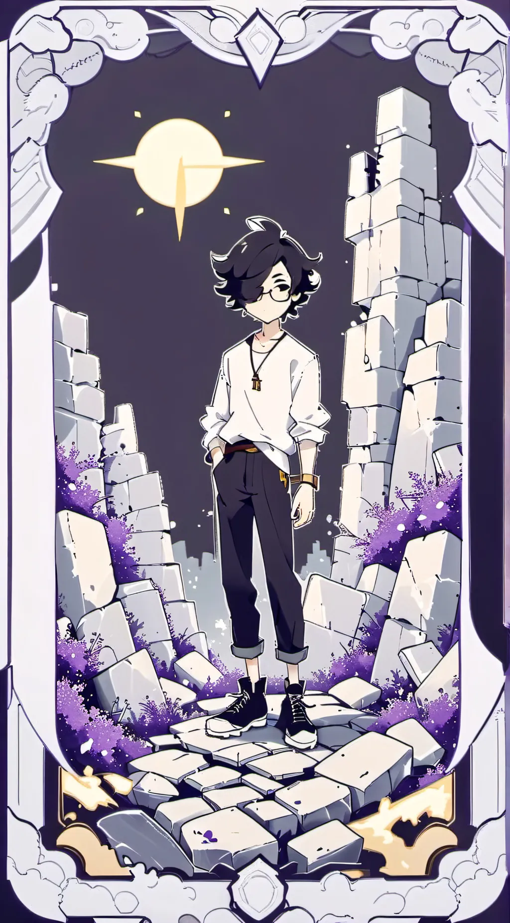 ai character: Stone  background