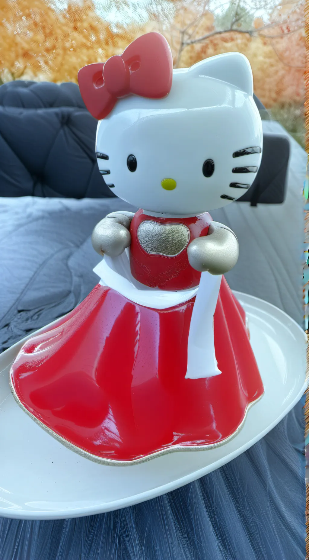 ai character: Hello Kitty background