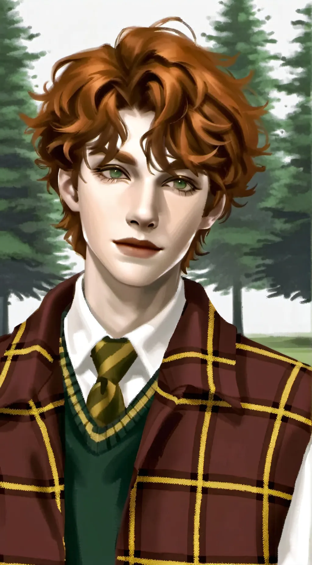 ai character: Hogwarts  background