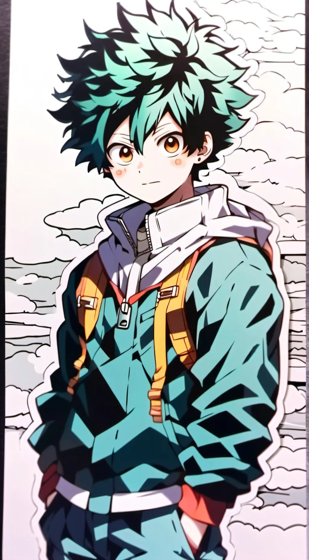 ai character: Mha class 1A  background
