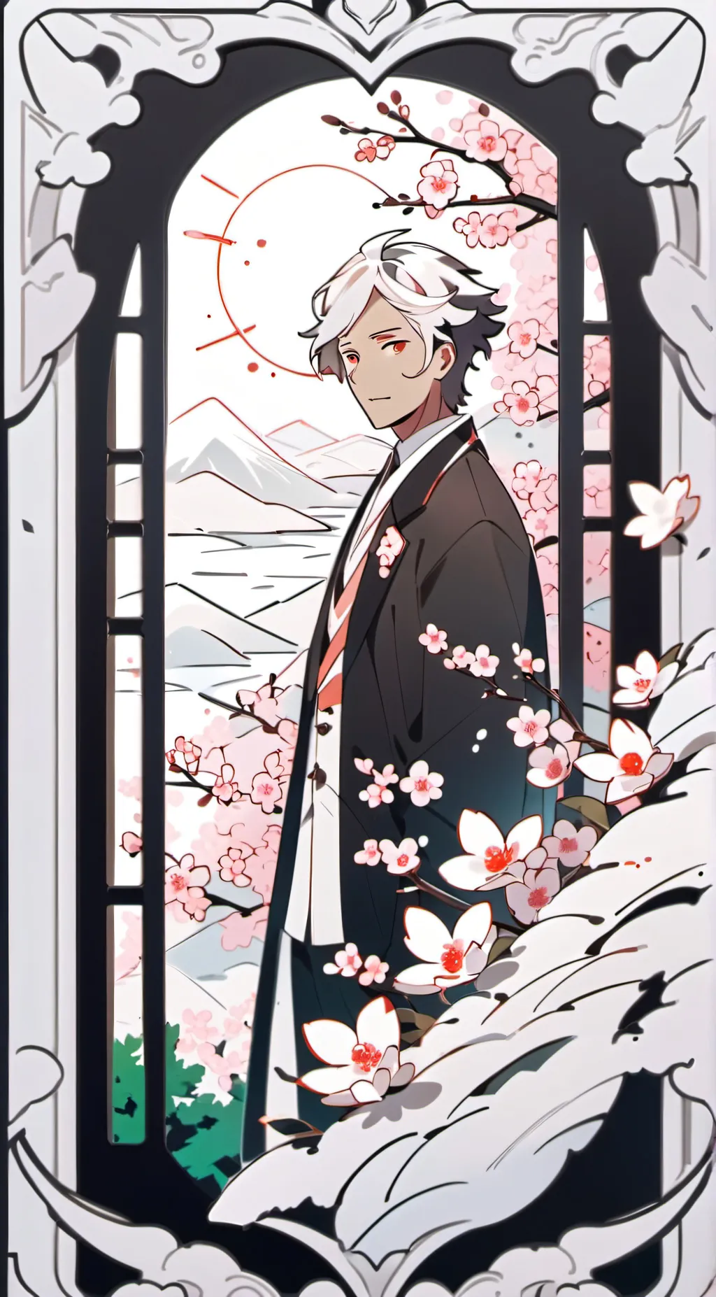 ai character: demon slayer  background