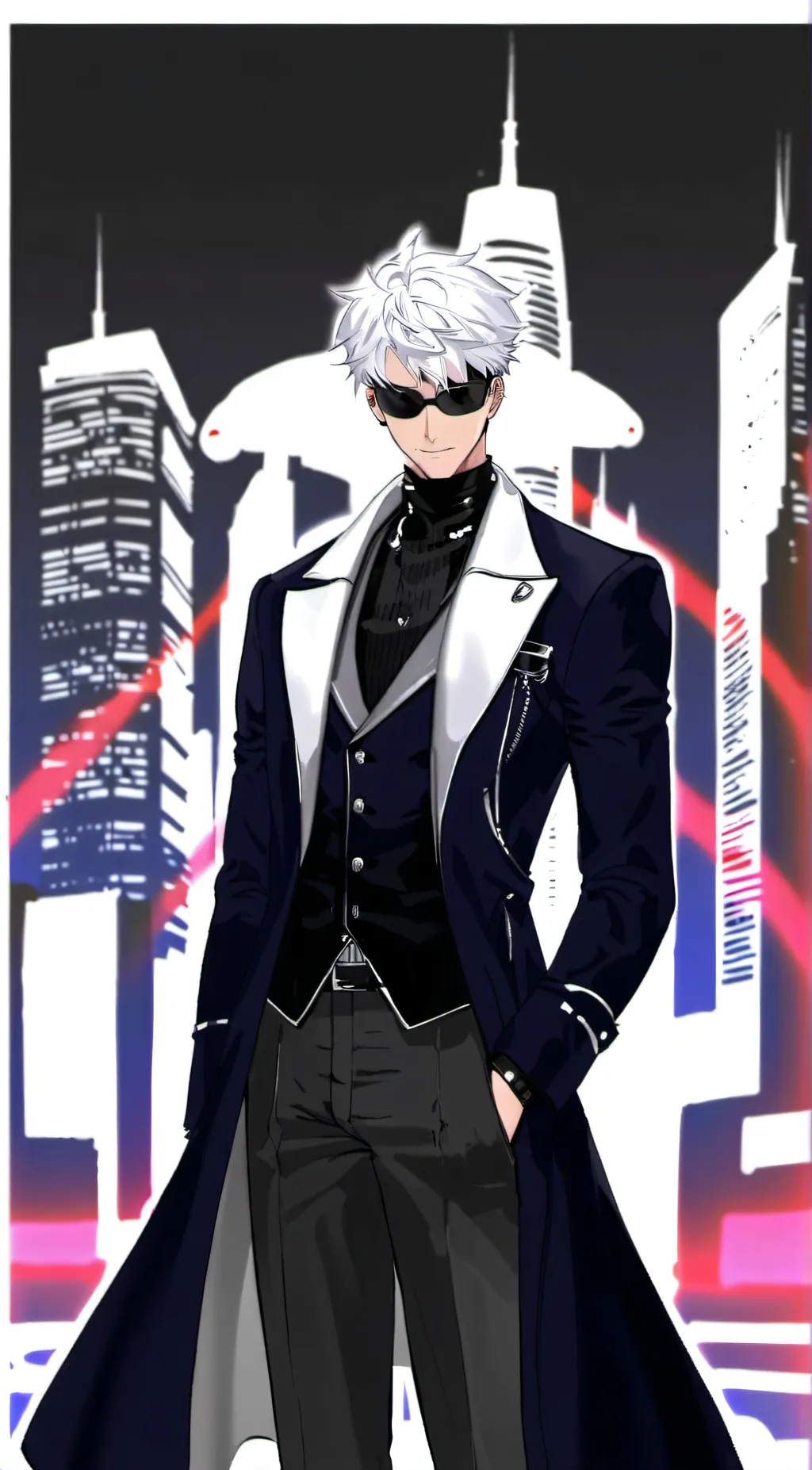 ai character: Gojo tickle background