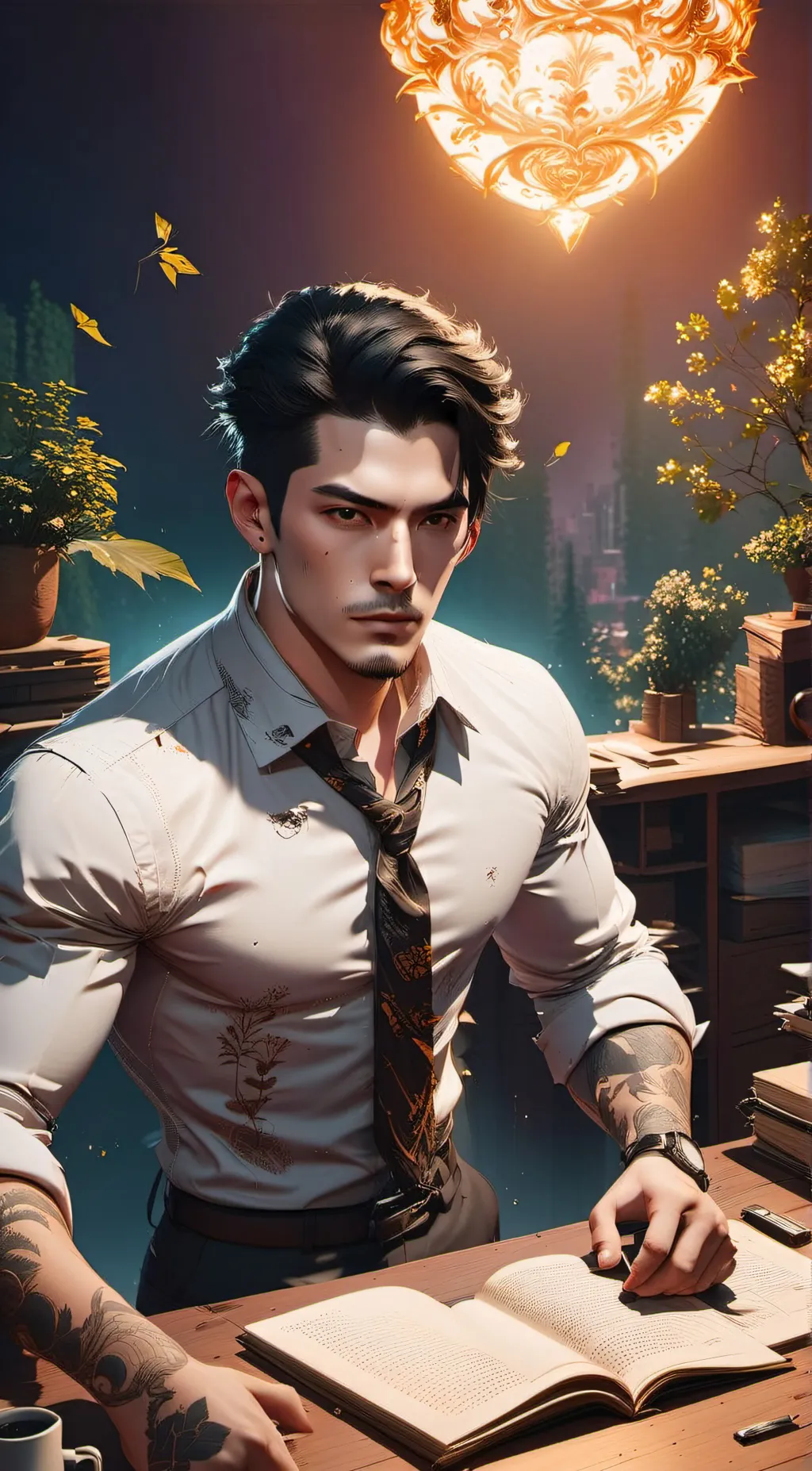 ai character: Geo Arvalo background