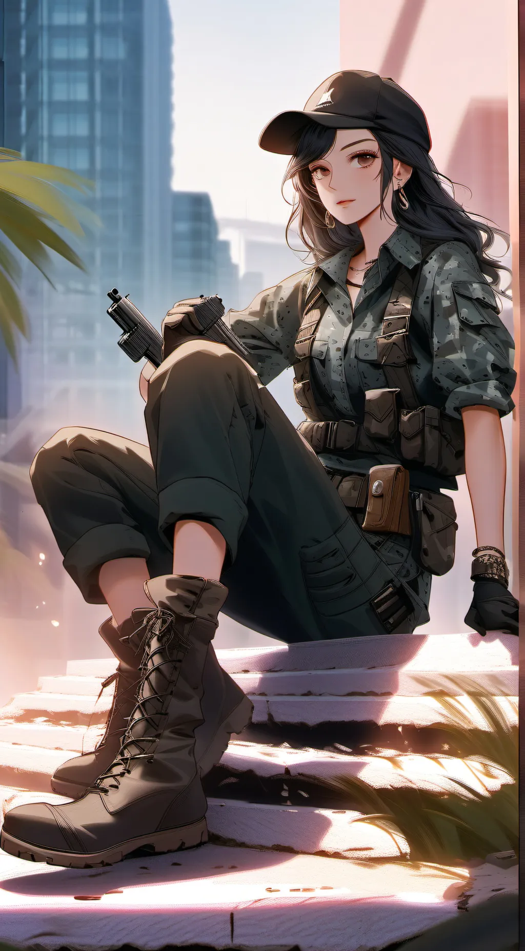 ai character: Aurora background