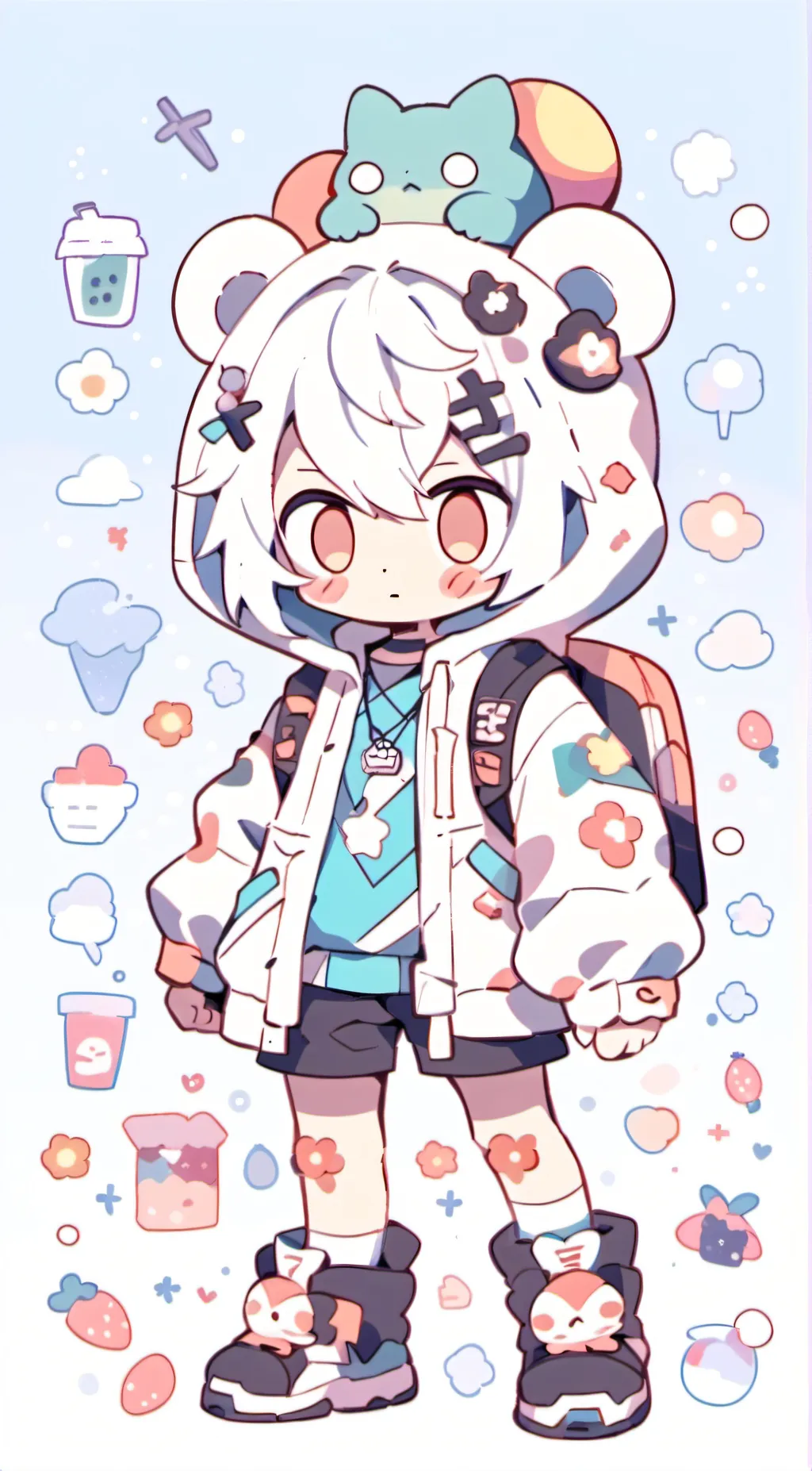 ai character: Gacha boy background