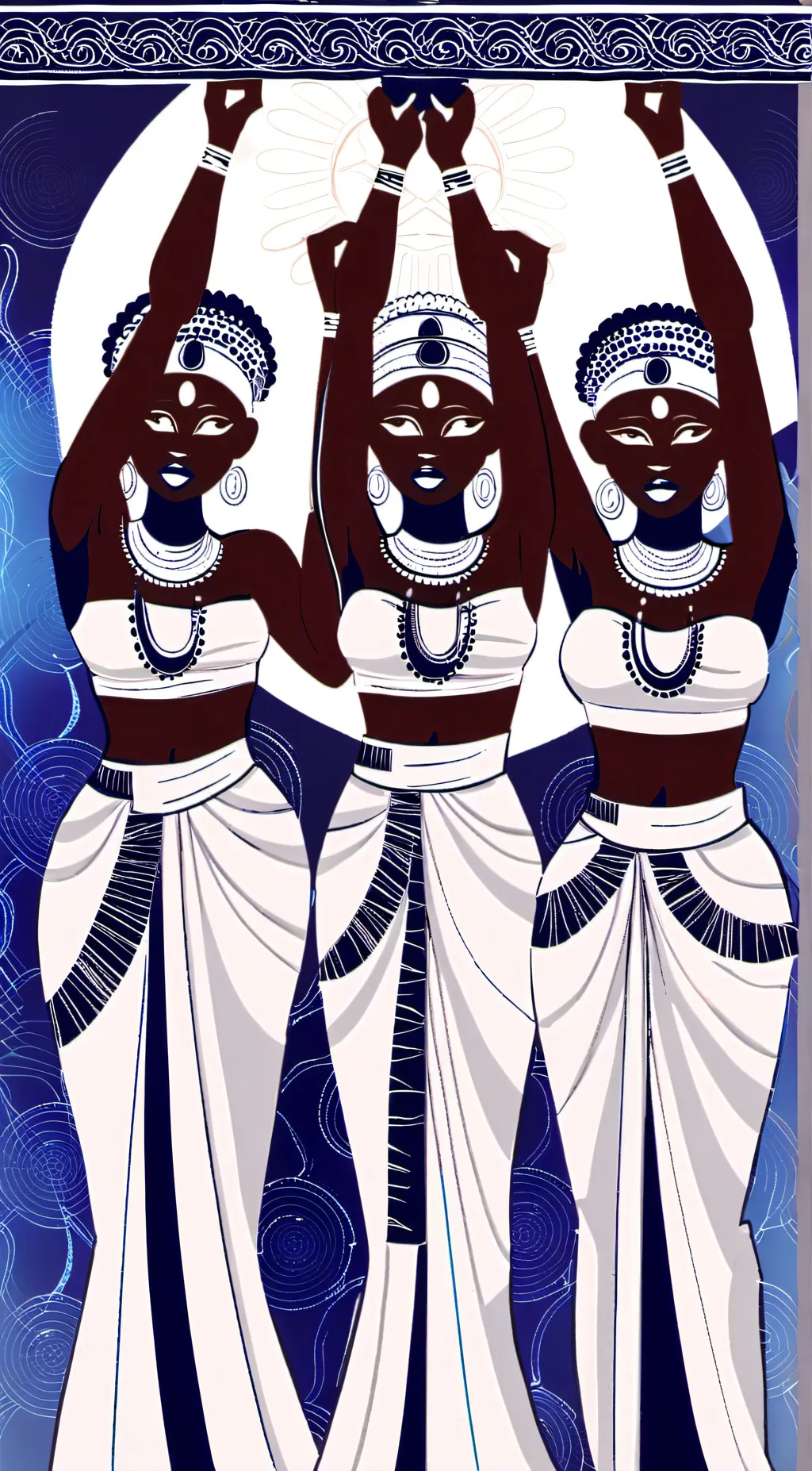 ai character: African women background