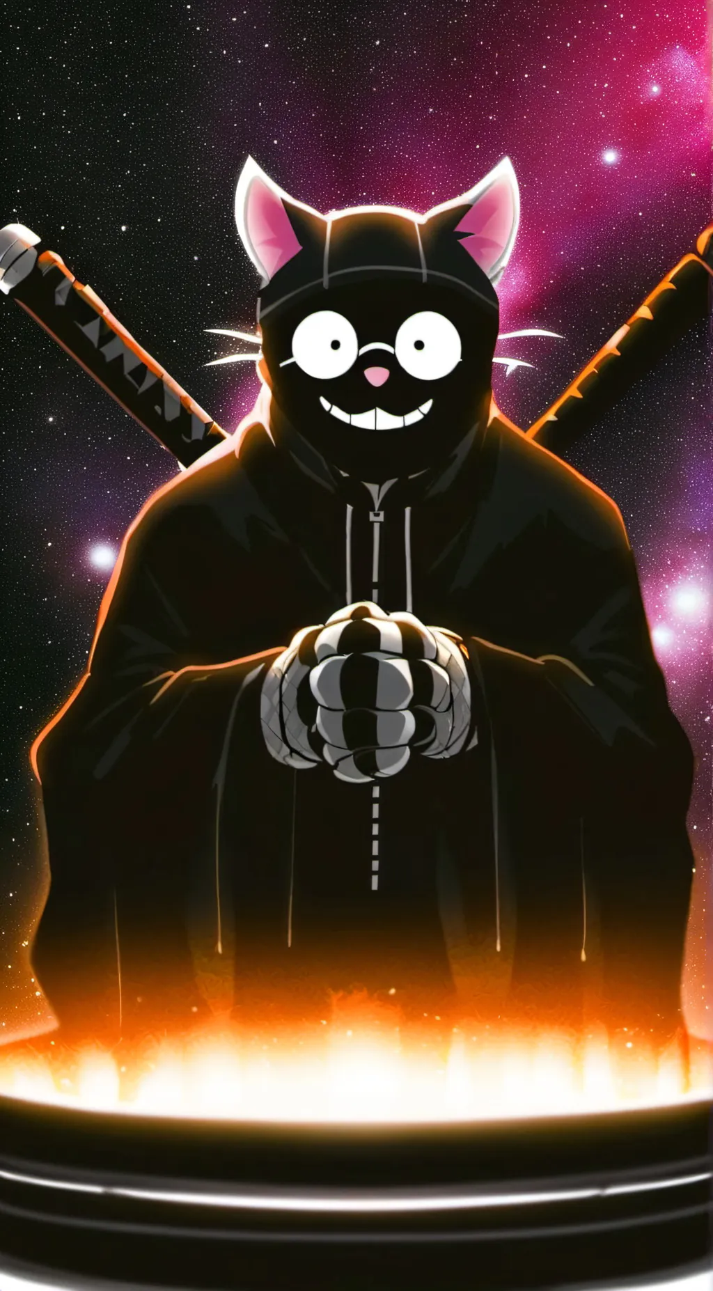 ai character: Cat scratch (jr) background