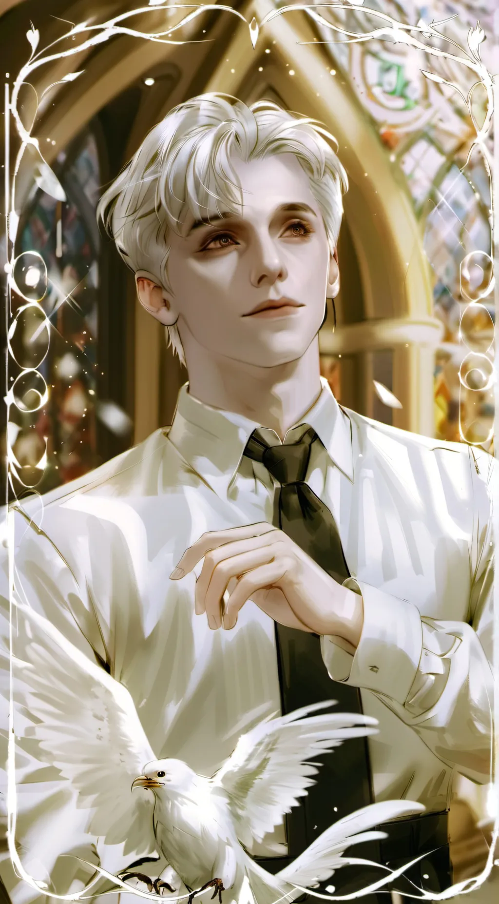 ai character: Ferret Boi 💚🖤💚🖤💚🖤💚 background