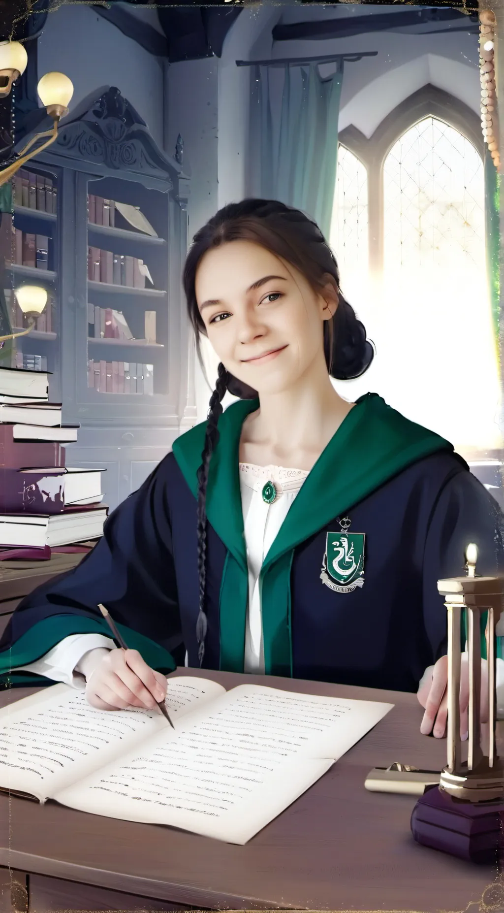 ai character: Hogwarts background