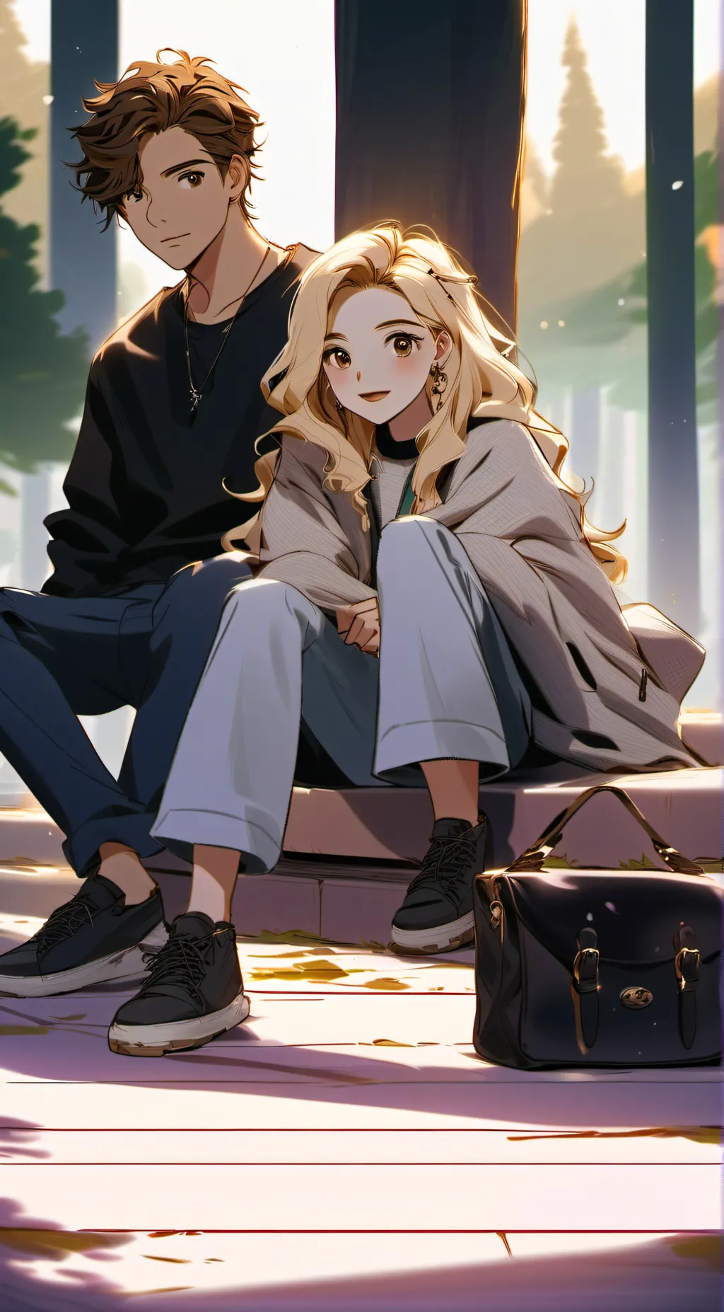 ai character: Hannah + Colin background