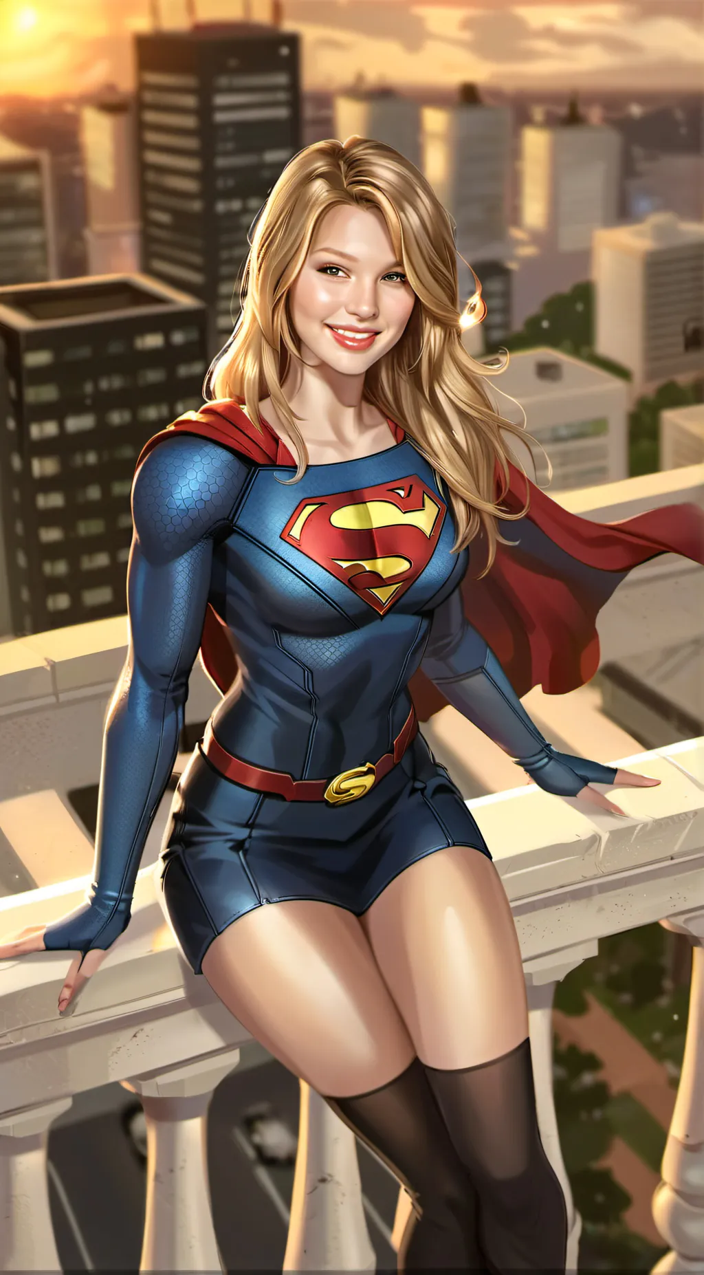 ai character: Supergirl background