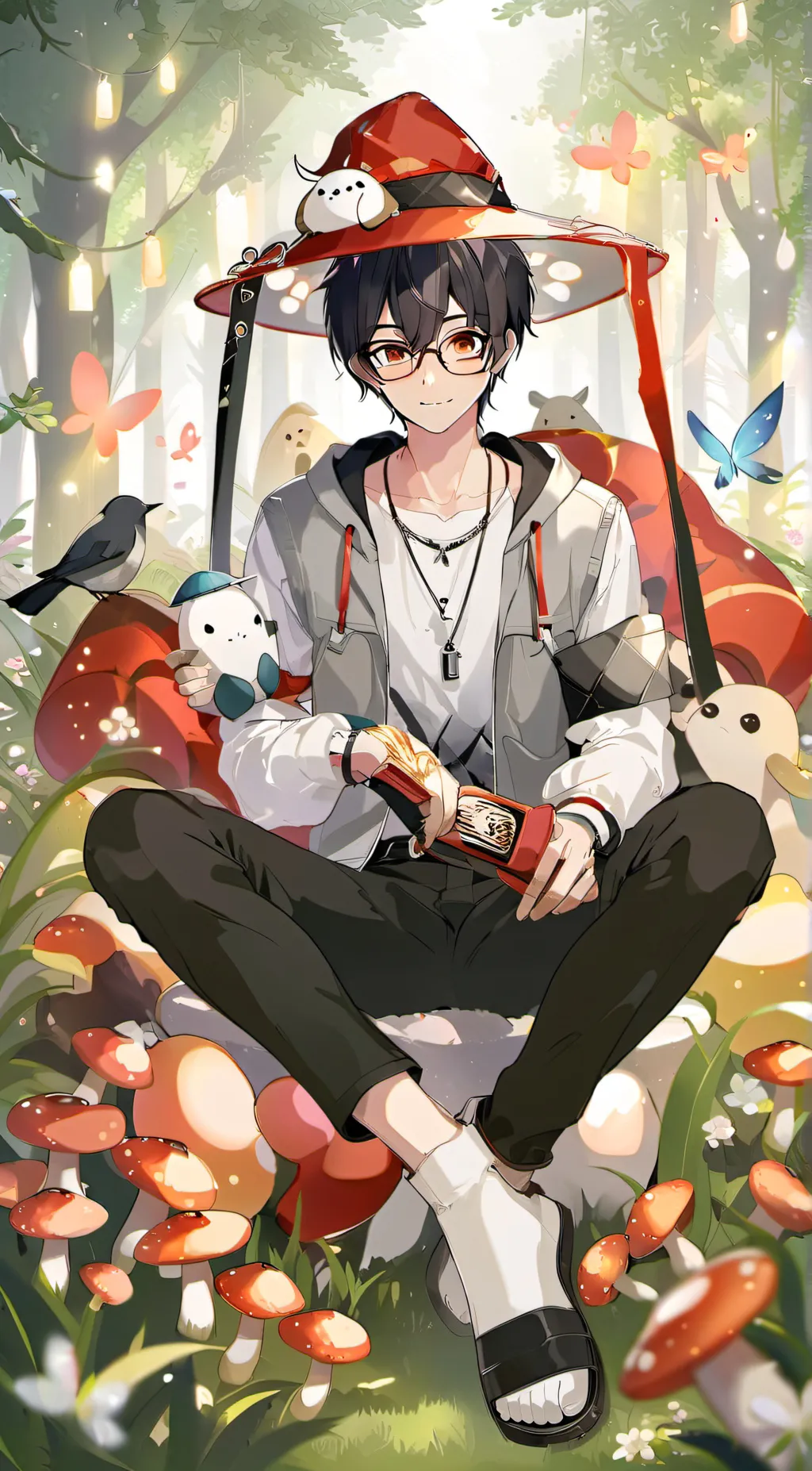 ai character: Editor background