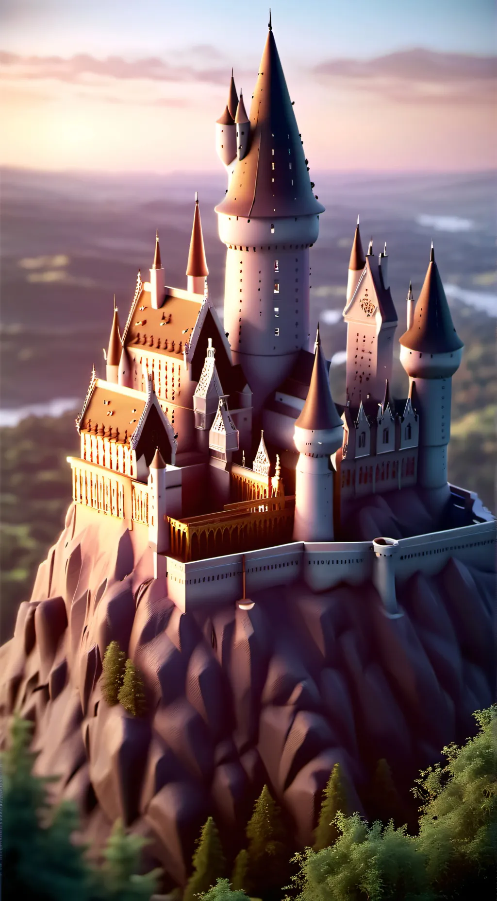 ai character: Hogwarts background