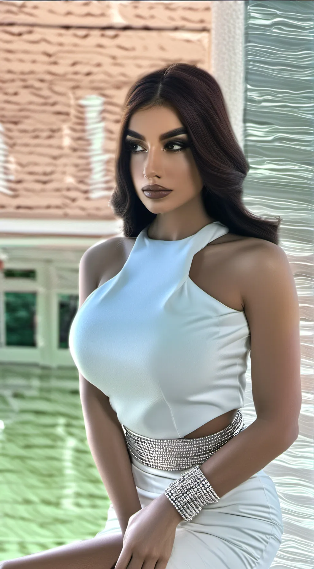 ai character: Eva Savagiou  background