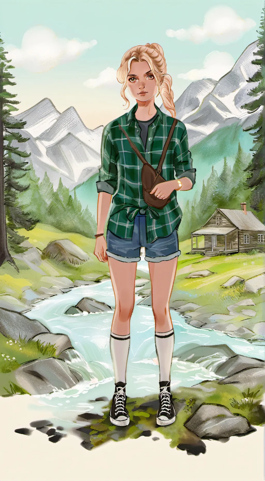 ai character: Lacy background
