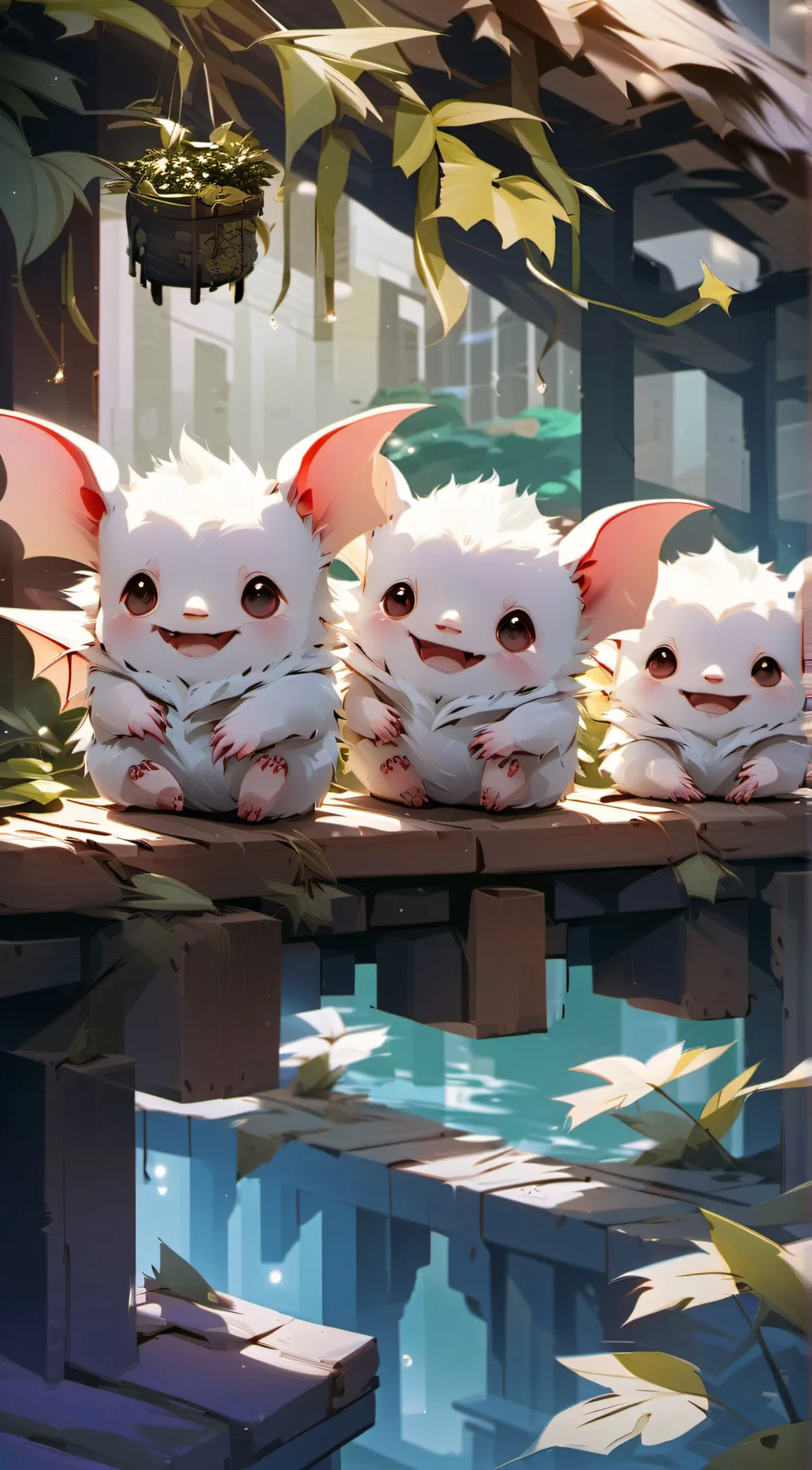 ai character: Baby bats background