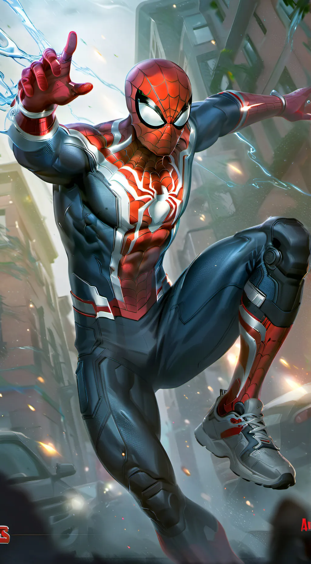 ai character: Spider-Man  background