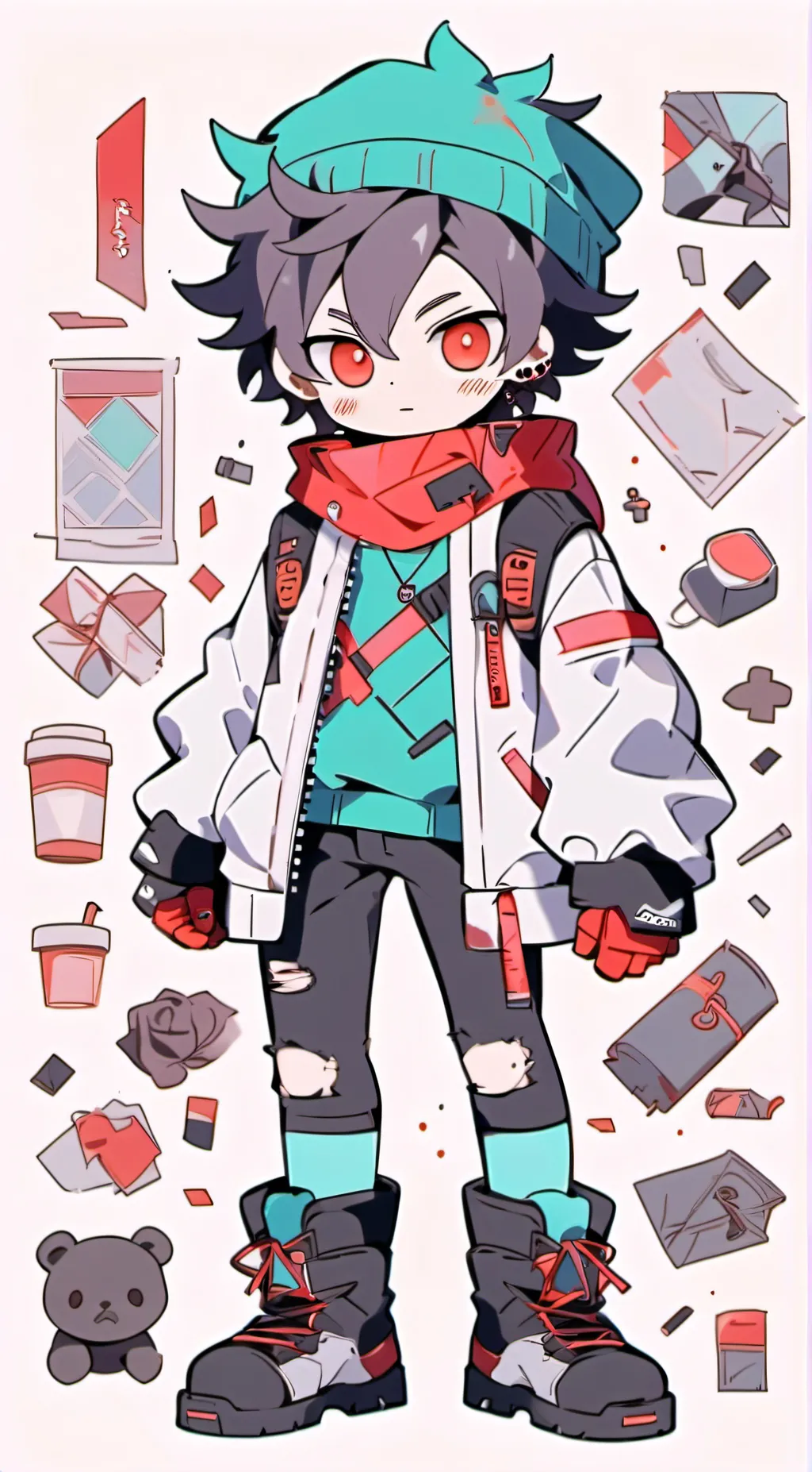 ai character: Mha (W/ My oc) background