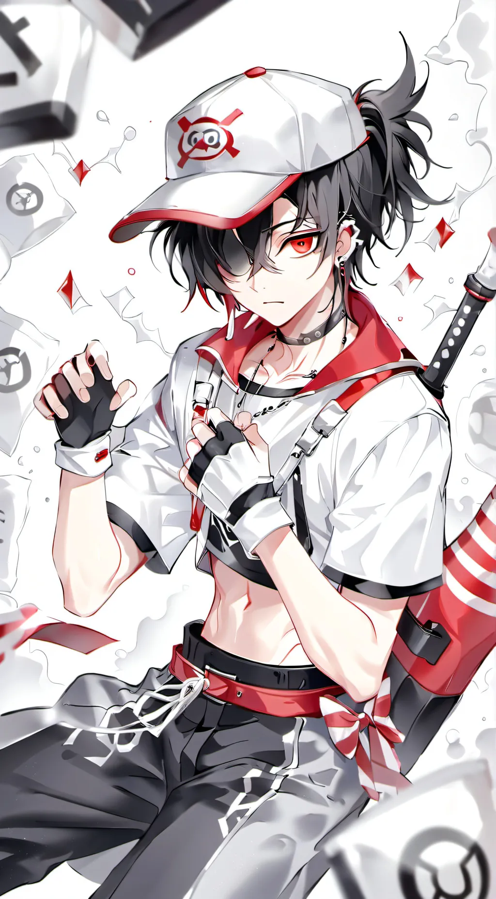 ai character: dark rowdy ruff background