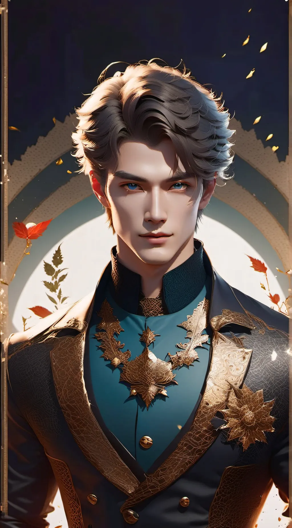 ai character: Bastian  background