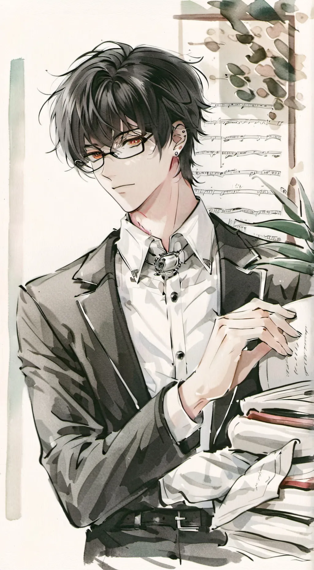 ai character: ~💋LEVI🖤~ background