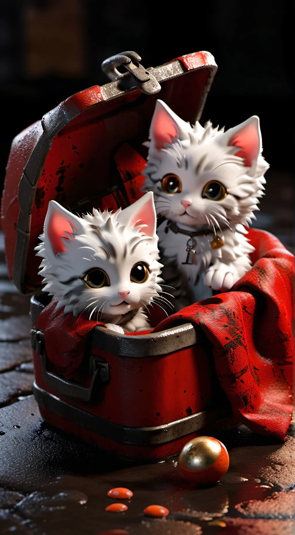 ai character: Homeless cats background