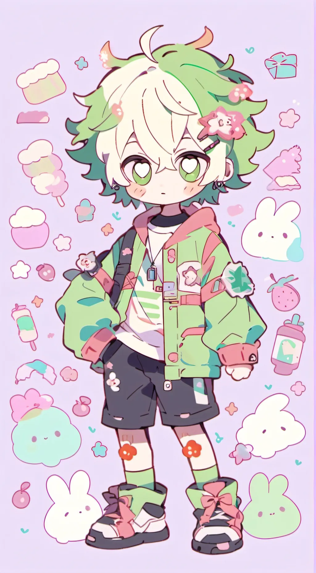 ai character: bakudekus kid background